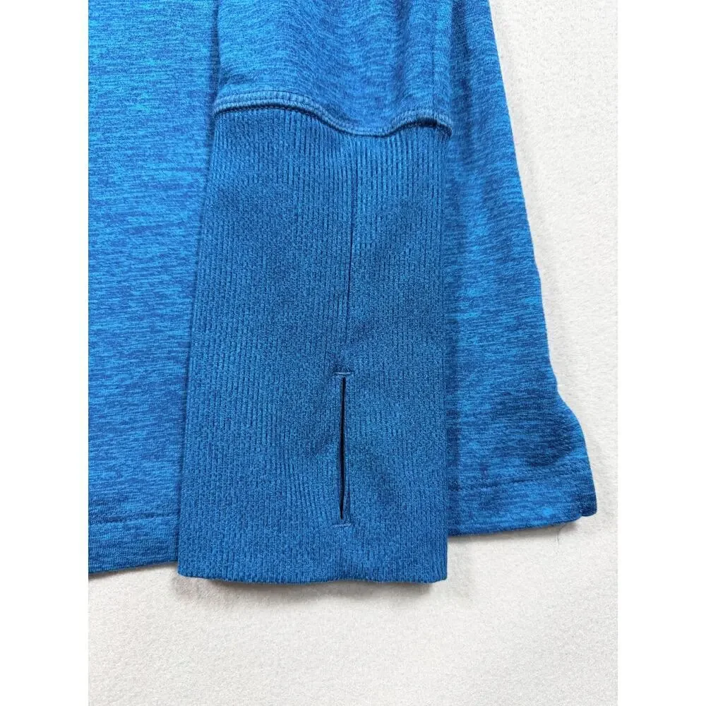 Nike Men's Dri-FIT Element Half-Zip Running Shirt in Blue Size Large